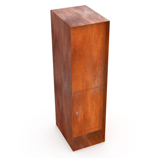 Achterkant van een pakketbrievenbus