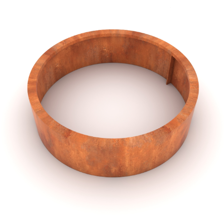 Boomring in cortenstaal