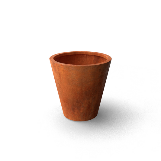 Design bloempot cortenstaal