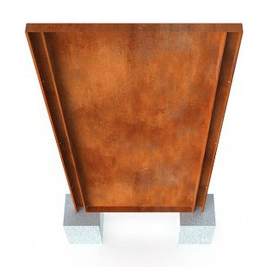 Vol paneel Cortenstaal