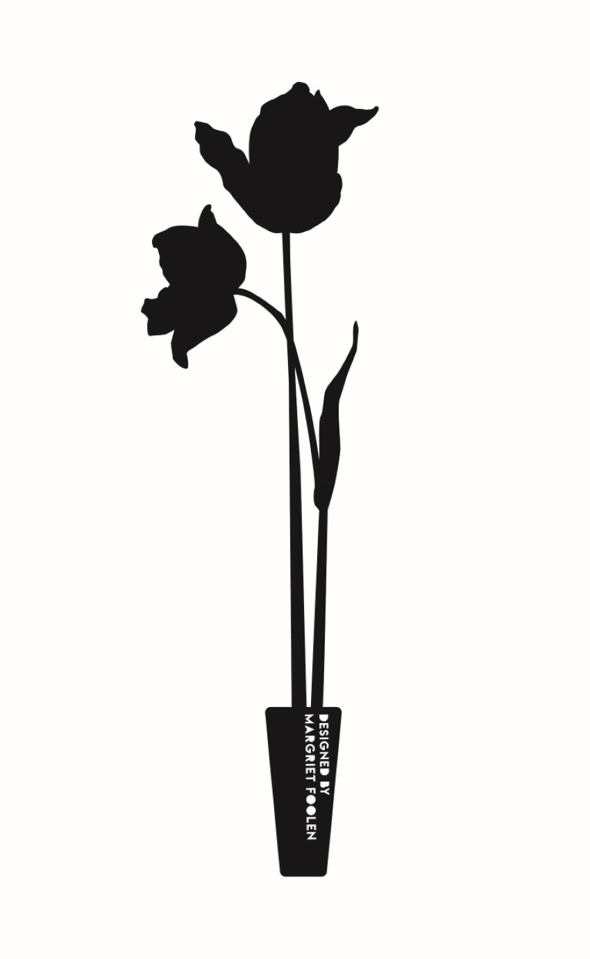 Decoratieve bloemen in cortenstaal - tuinstekers klein
