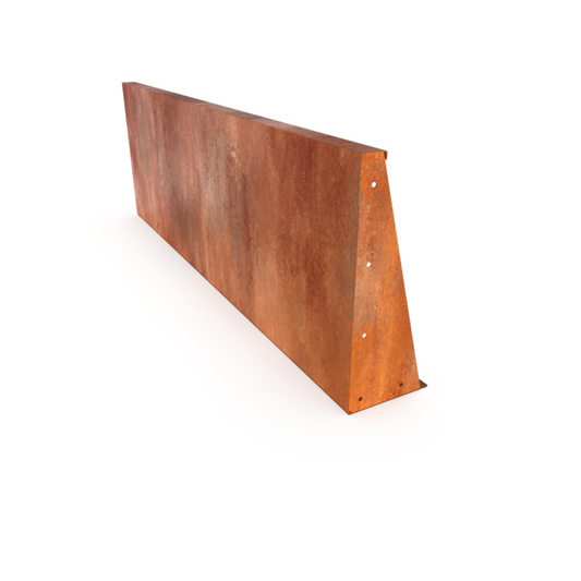 Verhoogde border cortenstaal