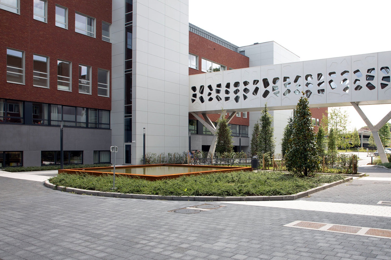 Cortenstaal in buitenruimtes