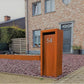 Design brievenbus in cortenstaal