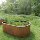 Cortenstaal plantenbak groot met organisch design