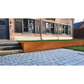 Hoekelement Cortenstaal keerwand