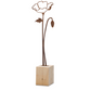 Decoratieve bloemen in cortenstaal - tuinstekers klein