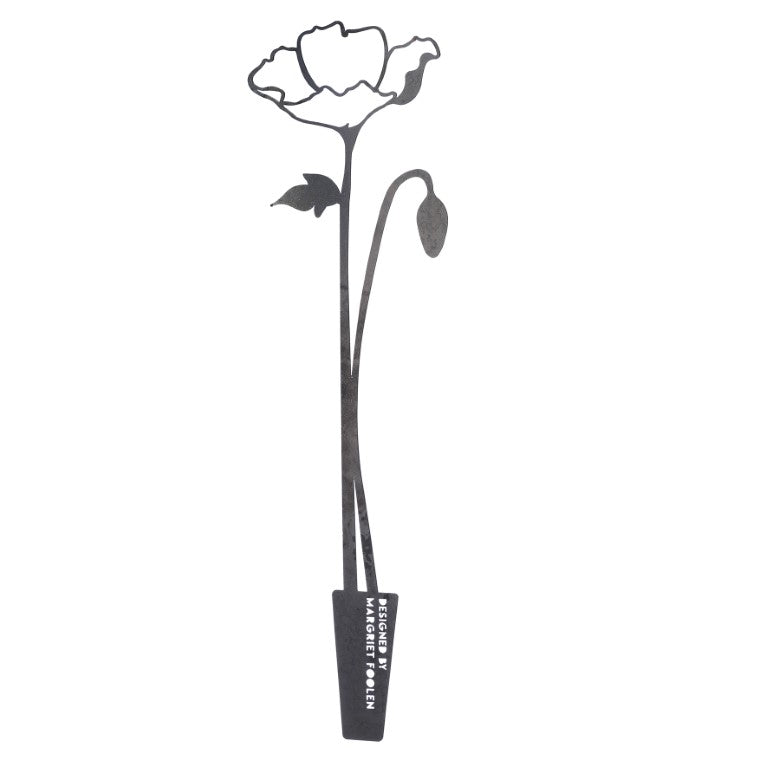 Decoratieve bloemen in cortenstaal - tuinstekers klein