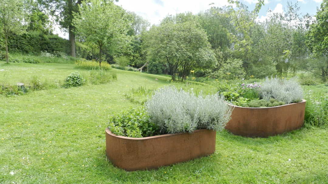 ORÉA Piccola – cortenstaal plantenbak met organisch design