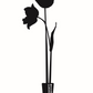 Decoratieve bloemen in cortenstaal - tuinstekers klein
