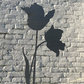 Decoratieve bloemen in cortenstaal - tuinstekers klein