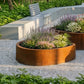 Kleine organisch gevormde cortenstaal plantenbak Piccola – ORÉA Flower Collection