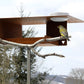 Modern vogelhuis met drinkschaal