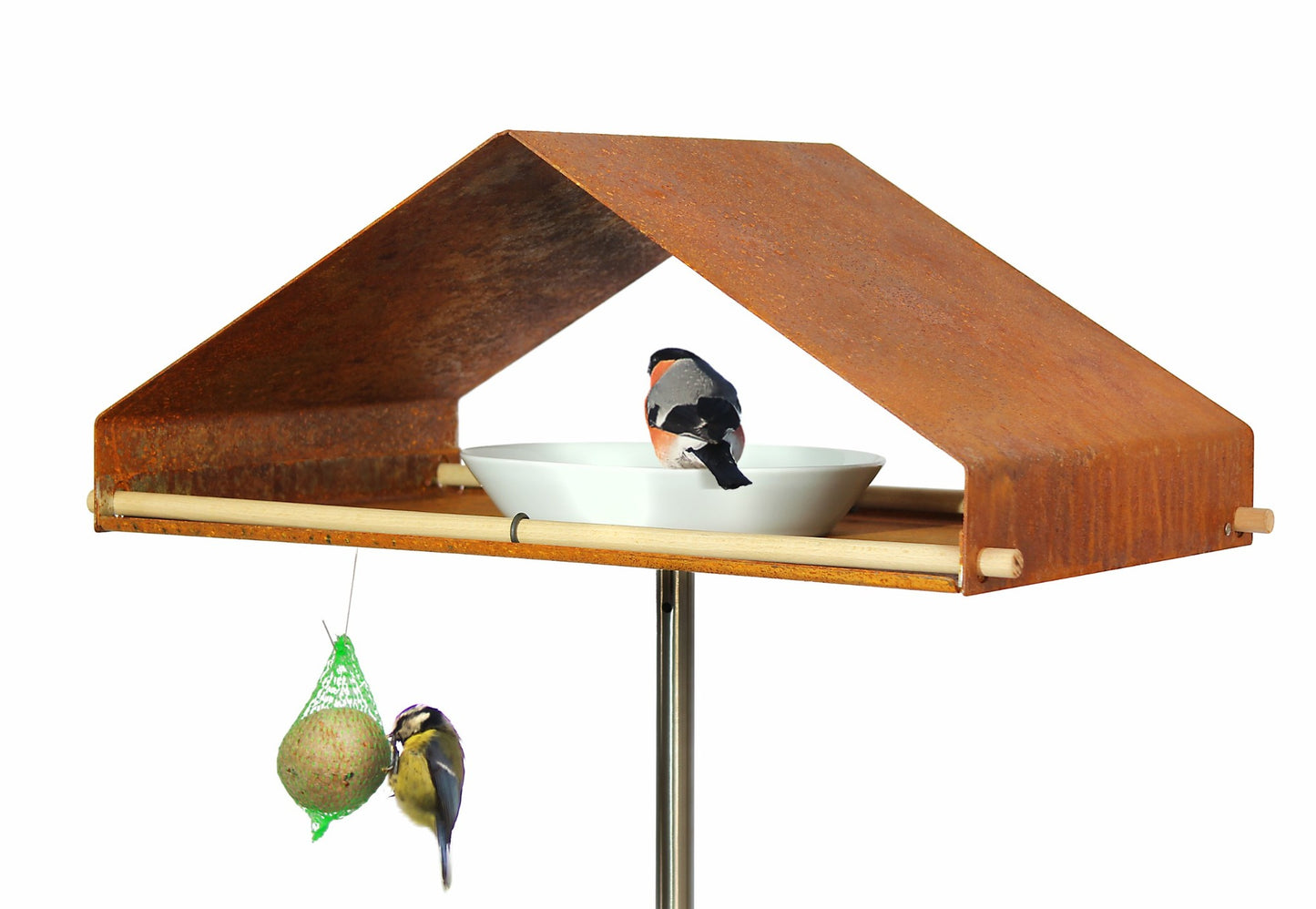 Porseleinen schaal 21 cm vogelvoederhuisje