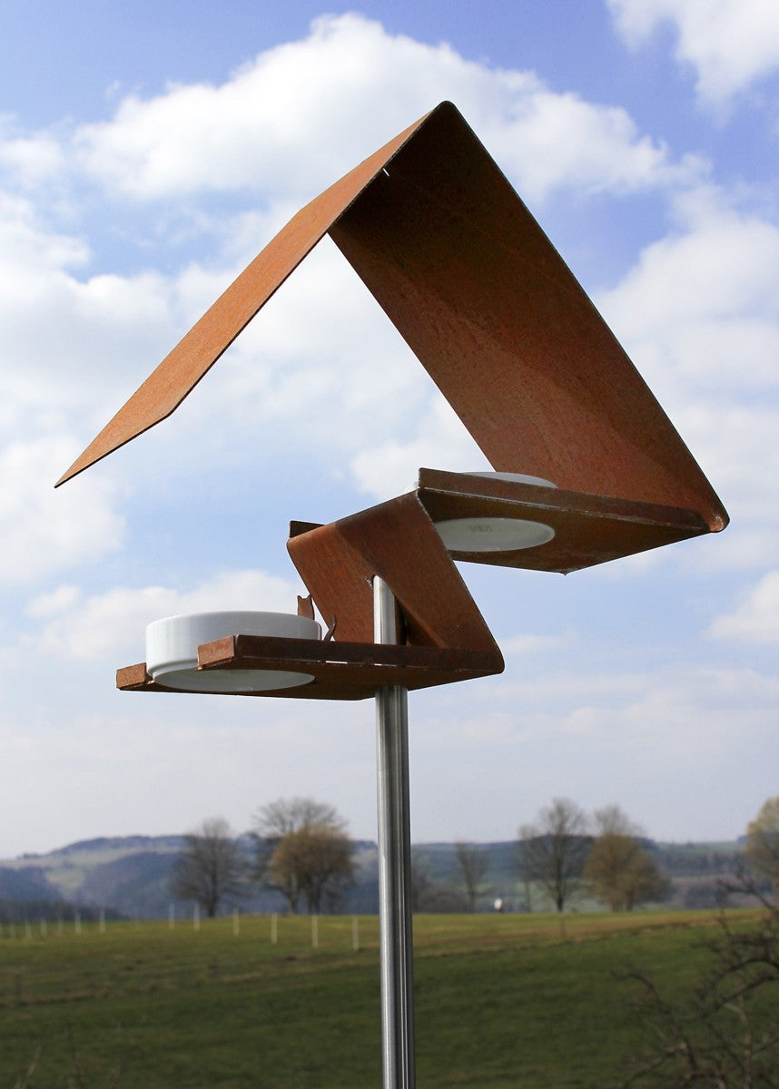 Vogelvoederhuis cortenstaal – duurzaam en weerbestendig design
