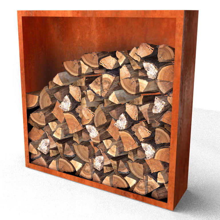 Design houtopslag met achterwand